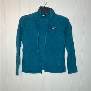 Patagonia Blue Utility Jacket with Stand-Up Collar